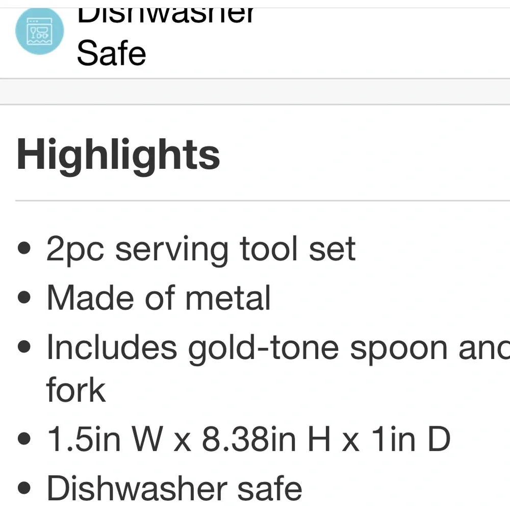 THRESHOLD NWT bamboo style 2pc serving tool set